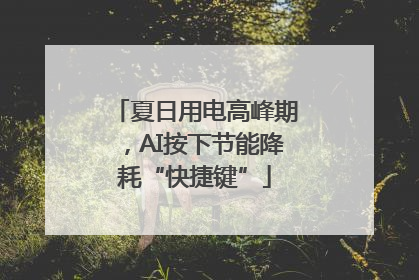 夏日用电高峰期，AI按下节能降耗“快捷键”