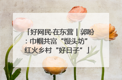 好网民·在东营｜郭盼：巾帼共富“馒头坊” 红火乡村“好日子”