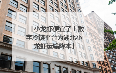 小龙虾便宜了！数字冷链平台为湖北小龙虾运输降本