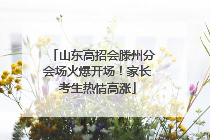 山东高招会滕州分会场火爆开场！家长考生热情高涨