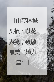 山亭区城头镇：以花为笺，致敬最美“她力量”