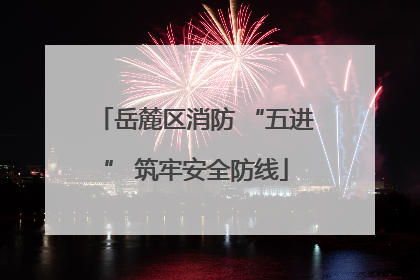 岳麓区消防 “五进” 筑牢安全防线