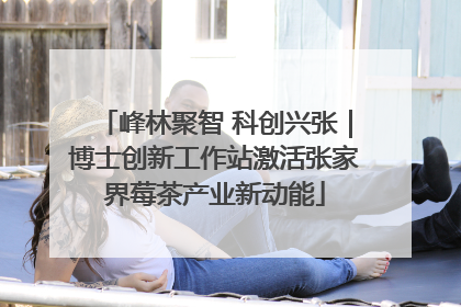 峰林聚智 科创兴张｜博士创新工作站激活张家界莓茶产业新动能
