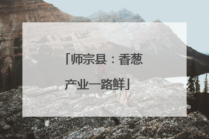 师宗县：香葱产业一路鲜