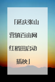 延庆张山营镇百亩网红稻田启动插秧