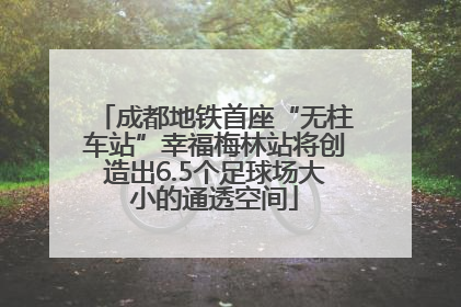 成都地铁首座“无柱车站”幸福梅林站将创造出6.5个足球场大小的通透空间