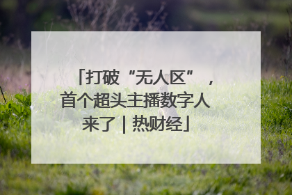 打破“无人区”，首个超头主播数字人来了｜热财经