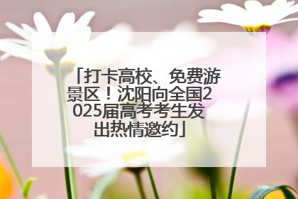 打卡高校、免费游景区！沈阳向全国2025届高考考生发出热情邀约