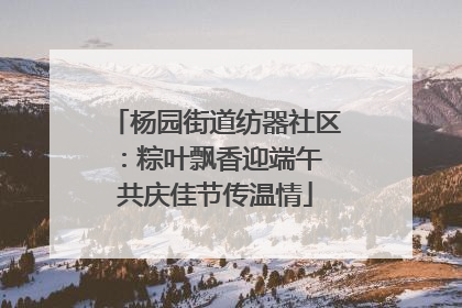 杨园街道纺器社区：粽叶飘香迎端午 共庆佳节传温情