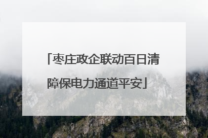 枣庄政企联动百日清障保电力通道平安