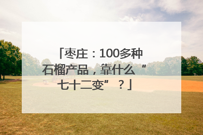 枣庄：100多种石榴产品，靠什么“七十二变”？