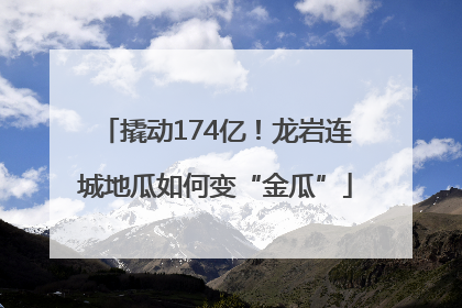 撬动174亿！龙岩连城地瓜如何变“金瓜”