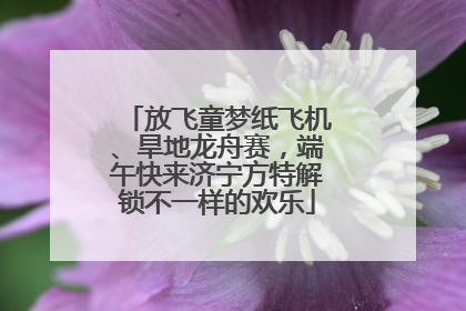 放飞童梦纸飞机、旱地龙舟赛，端午快来济宁方特解锁不一样的欢乐