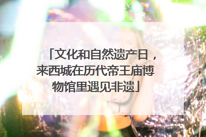 文化和自然遗产日，来西城在历代帝王庙博物馆里遇见非遗