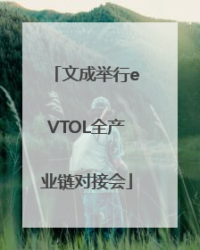 文成举行eVTOL全产业链对接会