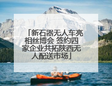 新石器无人车亮相丝博会 签约四家企业共拓陕西无人配送市场