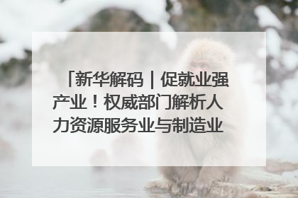新华解码｜促就业强产业！权威部门解析人力资源服务业与制造业融合发展试点
