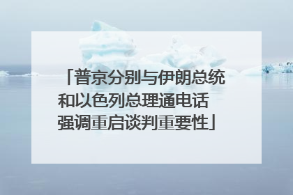 普京分别与伊朗总统和以色列总理通电话 强调重启谈判重要性