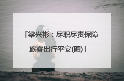 梁兴彬：尽职尽责保障旅客出行平安(图)