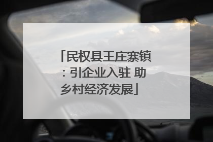 民权县王庄寨镇：引企业入驻 助乡村经济发展