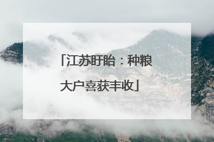 江苏盱眙：种粮大户喜获丰收