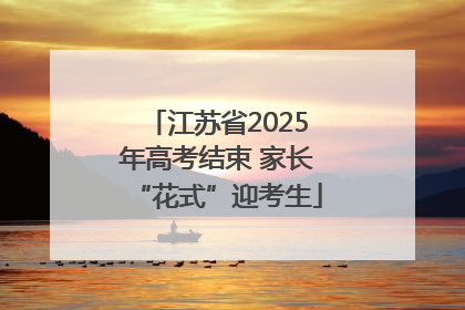 江苏省2025年高考结束 家长“花式”迎考生