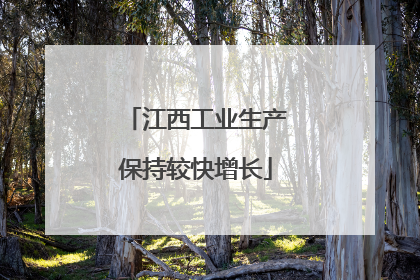 江西工业生产保持较快增长