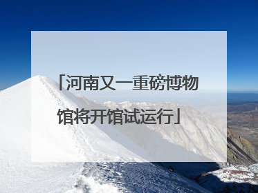 河南又一重磅博物馆将开馆试运行