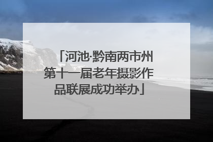 河池·黔南两市州第十一届老年摄影作品联展成功举办
