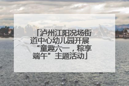 泸州江阳况场街道中心幼儿园开展“童趣六一，粽享端午”主题活动