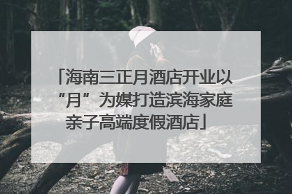 海南三正月酒店开业以“月”为媒打造滨海家庭亲子高端度假酒店
