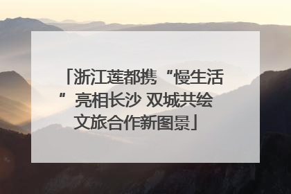 浙江莲都携“慢生活”亮相长沙 双城共绘文旅合作新图景