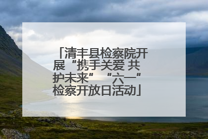 清丰县检察院开展“携手关爱 共护未来”“六一”检察开放日活动