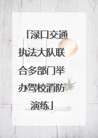 渌口交通执法大队联合多部门举办驾校消防演练