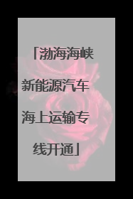渤海海峡新能源汽车海上运输专线开通