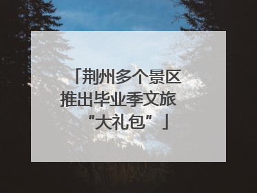 荆州多个景区推出毕业季文旅“大礼包”