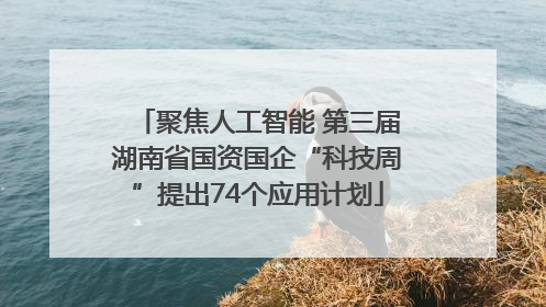 聚焦人工智能 第三届湖南省国资国企“科技周”提出74个应用计划