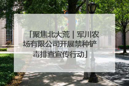 聚焦北大荒｜军川农场有限公司开展禁种铲毒排查宣传行动