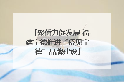聚侨力促发展 福建宁德推进“侨见宁德”品牌建设