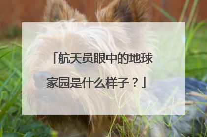 航天员眼中的地球家园是什么样子？