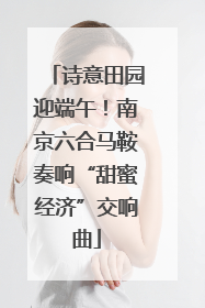 诗意田园迎端午！南京六合马鞍奏响“甜蜜经济”交响曲