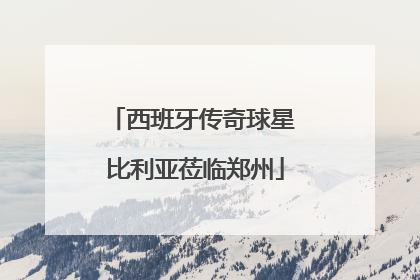 西班牙传奇球星 比利亚莅临郑州