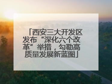 西安三大开发区发布“深化六个改革”举措，勾勒高质量发展新蓝图