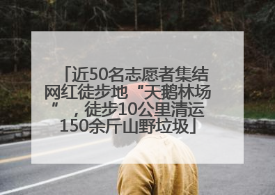 近50名志愿者集结网红徒步地“天鹅林场”，徒步10公里清运150余斤山野垃圾
