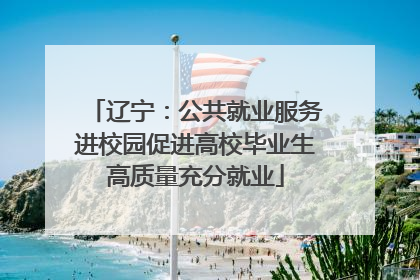 辽宁：公共就业服务进校园促进高校毕业生高质量充分就业