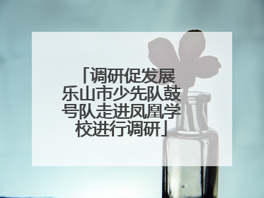调研促发展 乐山市少先队鼓号队走进凤凰学校进行调研