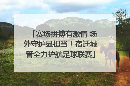赛场拼搏有激情 场外守护显担当！宿迁城管全力护航足球联赛