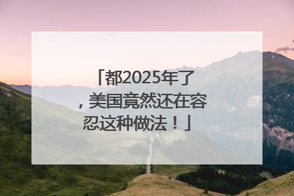 都2025年了，美国竟然还在容忍这种做法！