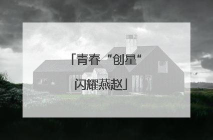 青春“创星” 闪耀燕赵