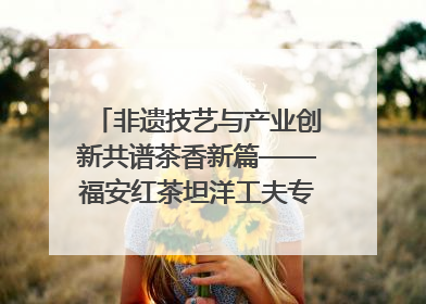 非遗技艺与产业创新共谱茶香新篇——福安红茶坦洋工夫专场推介会在京举办
